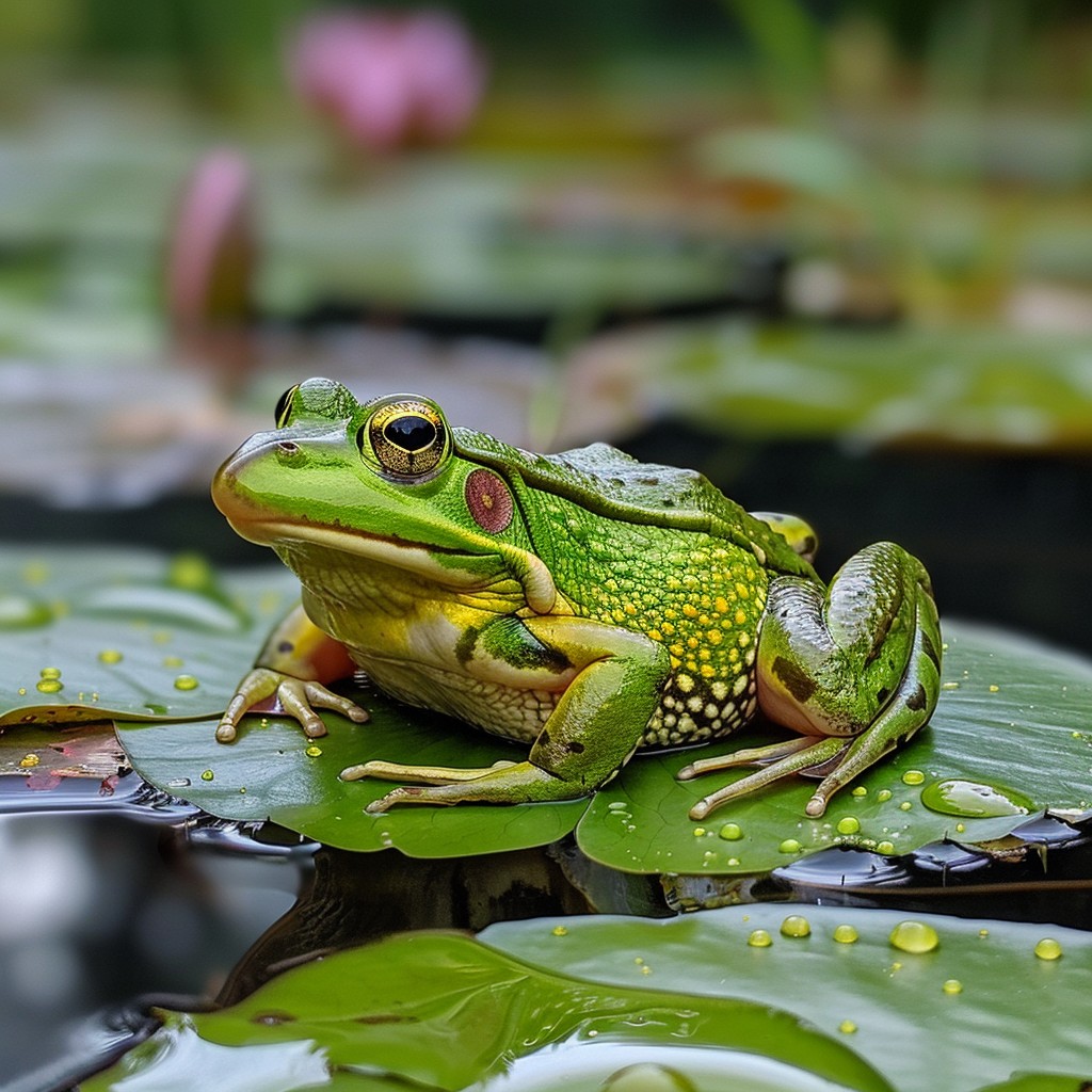 Frog on Lily